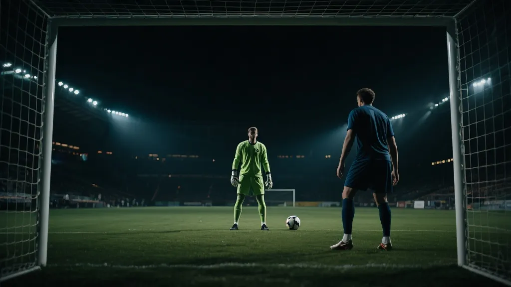 门将参与出球与后场组织，后腰回撤接应的比赛场景